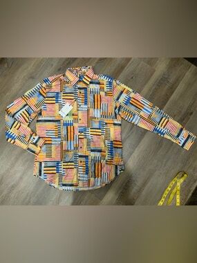 New Robert Graham BAJA Multicolor Striped Classic Fit Men's Sz M